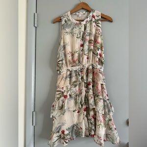 Chelsea and Violet floral ruffled sleeveless dress.